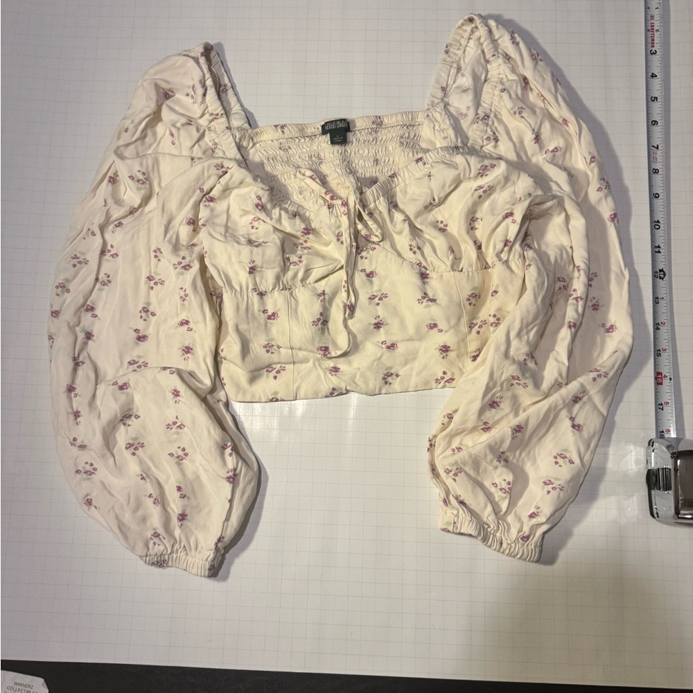 Wild Fable Cream Floral Blouse
